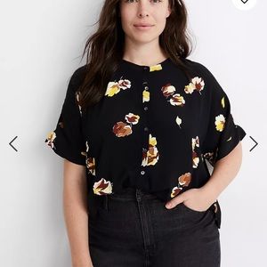 Madewell Getaway Oversized Button-Down Shirt in Gallery Floral